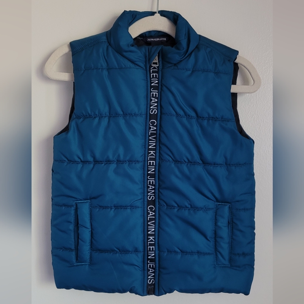 Calvin Klein Boys Blue Puff Vest 3T